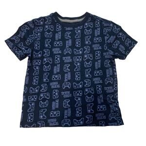 Old Navy Dark Blue Videogame Controller Graphic Tee